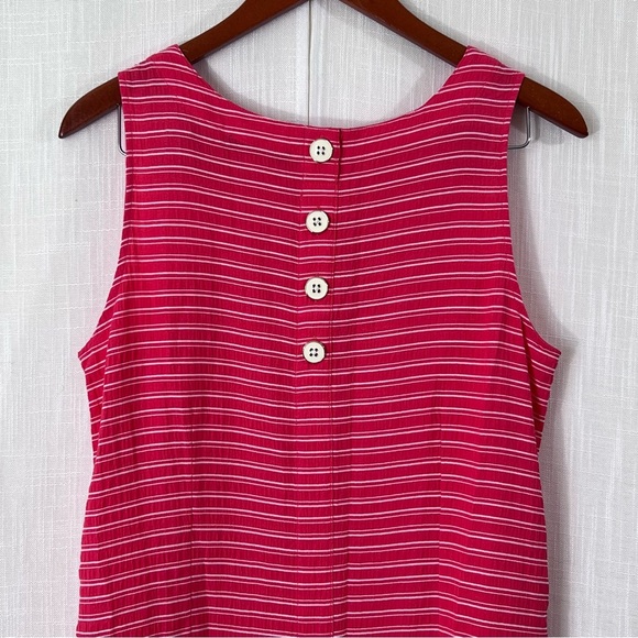 Tommy Hilfiger Striped Sleeveless Crew Neck Short Shift Dress Size 10 - Picture 9 of 12